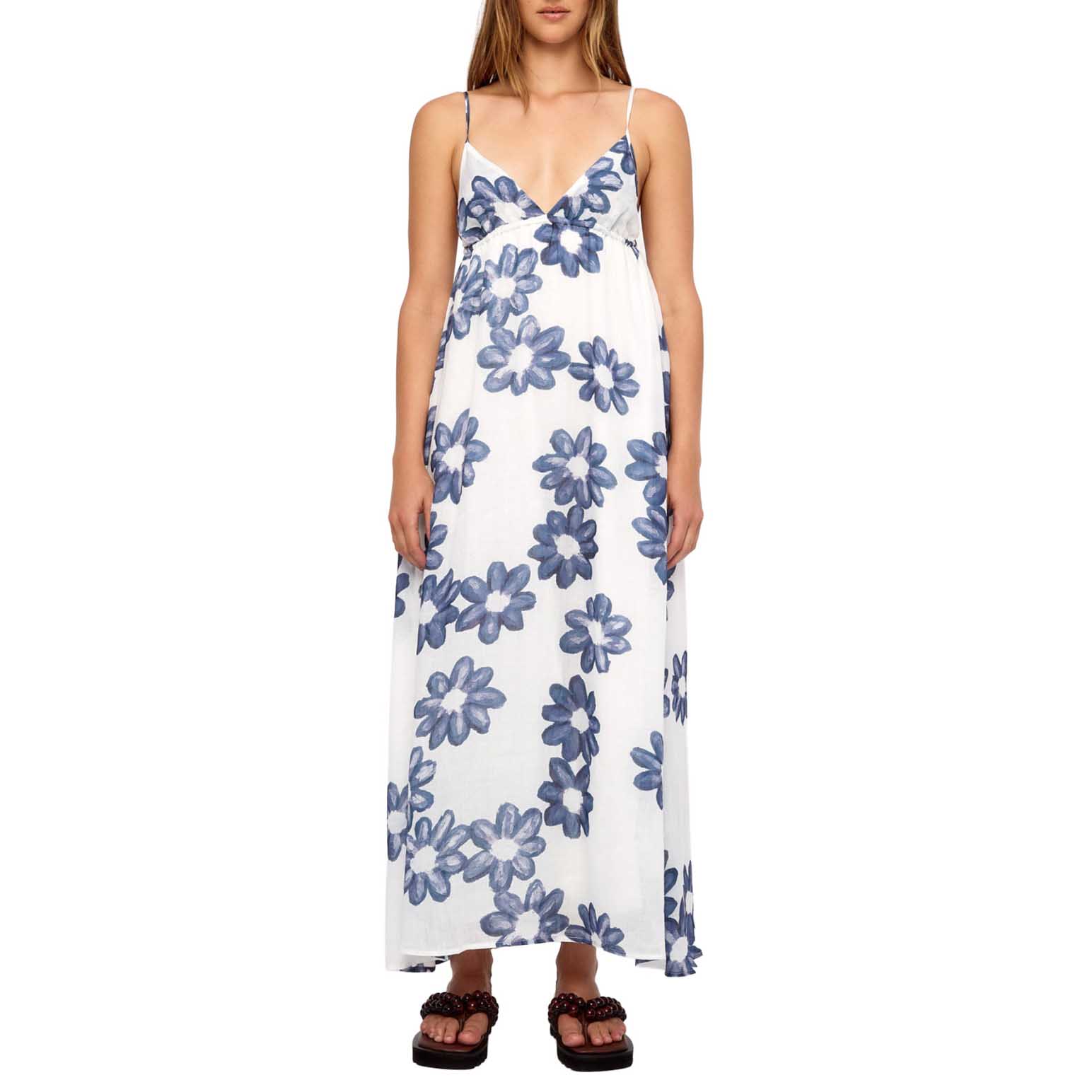 Zulu & Zephyr Blue Flower Ramie Dress